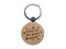 Keep Up the Good Work Teacher Recognition Engraved Wood Round Keychain Tag Charm